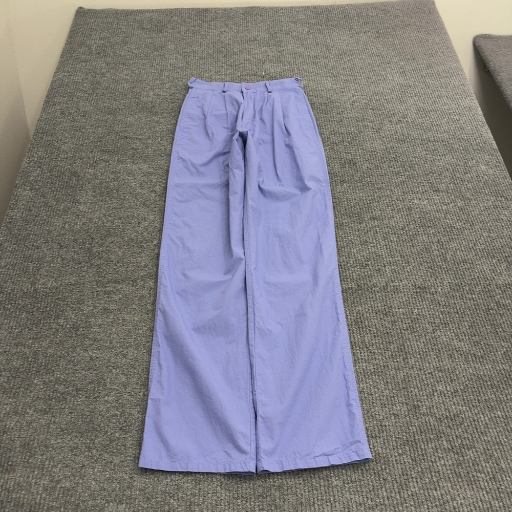 Vintage LL Bean Freeport Maine Pants Womens 6 Purple Cotton Pleated High Rise